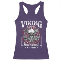 Viking Blood Runs Through My Veins Racerback Tank Top