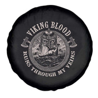 Viking Blood Spare Tire Cover Runs Through My Veins