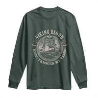Viking Blood Long Sleeve Shirt Runs Through My Veins