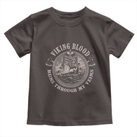 Viking Blood Toddler T Shirt Runs Through My Veins