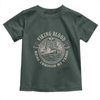 Viking Blood Toddler T Shirt Runs Through My Veins