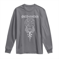Shield Maiden Long Sleeve Shirt Female Warrior Scandinavian Folklore Mythology