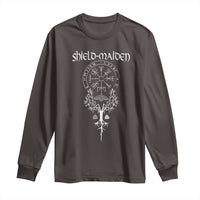 Shield Maiden Long Sleeve Shirt Female Warrior Scandinavian Folklore Mythology