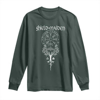 Shield Maiden Long Sleeve Shirt Female Warrior Scandinavian Folklore Mythology