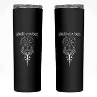 Shield Maiden Skinny Tumbler Female Warrior Scandinavian Folklore Mythology