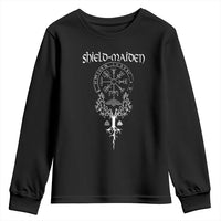 Shield Maiden Youth Sweatshirt Female Warrior Scandinavian Folklore Mythology