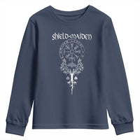 Shield Maiden Youth Sweatshirt Female Warrior Scandinavian Folklore Mythology