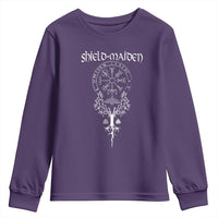 Shield Maiden Youth Sweatshirt Female Warrior Scandinavian Folklore Mythology