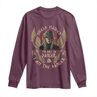 Shield Maiden Long Sleeve Shirt I Am The Danger Female Warrior Scandinavian Folklore Mythology