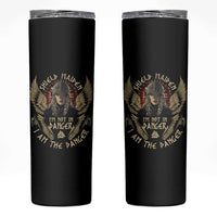 Shield Maiden Skinny Tumbler I Am The Danger Female Warrior Scandinavian Folklore Mythology