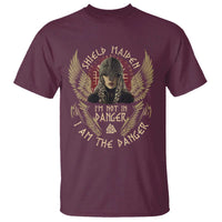 Shield Maiden T Shirt I Am The Danger Female Warrior Scandinavian Folklore Mythology