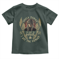 Shield Maiden Toddler T Shirt I Am The Danger Female Warrior Scandinavian Folklore Mythology