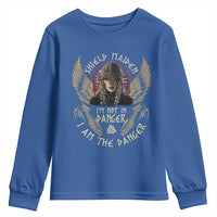 Shield Maiden Youth Sweatshirt I Am The Danger Female Warrior Scandinavian Folklore Mythology