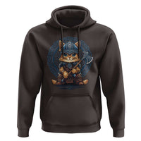 Nordic Norse Viking Cat Warrior Hoodie