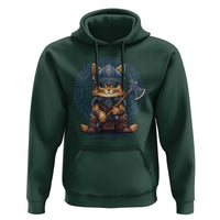 Nordic Norse Viking Cat Warrior Hoodie