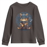 Nordic Norse Viking Cat Warrior Youth Sweatshirt