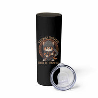 Viking Cat Skinny Tumbler Norse Mythology Cat Warrior