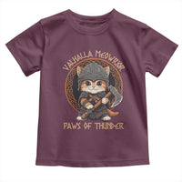 Viking Cat Toddler T Shirt Norse Mythology Cat Warrior