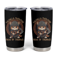 Viking Cat Tumbler Cup Norse Mythology Cat Warrior