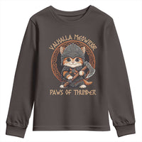 Viking Cat Youth Sweatshirt Norse Mythology Cat Warrior