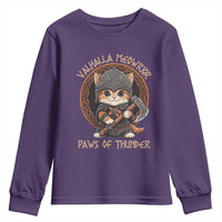 Viking Cat Youth Sweatshirt Norse Mythology Cat Warrior
