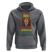 Juneteenth Hoodie Let The Freedom Begin Lion Rasta - Wonder Print Shop