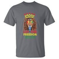 Juneteenth T Shirt Let The Freedom Begin Lion Rasta - Wonder Print Shop