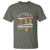 Juneteenth T Shirt Emancipation Day Black American Freedom June 19th 1865 - Wonder Print Shop