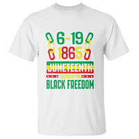 Juneteenth Celebrating Black Freedom 1865 African American T Shirt - Wonder Print Shop