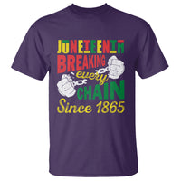Juneteenth T Shirt Breaking Every Chain Since 1866 - Wonder Print Shop