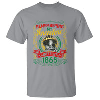 Juneteenth T Shirt Remembering My Ancestors Melanin Black Women - Wonder Print Shop