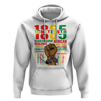 Juneteenth Hoodie 1865 Black Freedom African Resilience Remembrance - Wonder Print Shop
