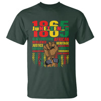 Juneteenth T Shirt 1865 Black Freedom African Resilience Remembrance - Wonder Print Shop