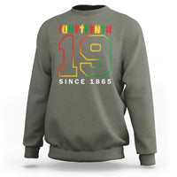 Juneteenth Sweatshirt 19th 1865 Melanin Black Freedom - Wonder Print Shop