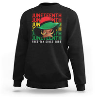 Juneteenth Sweatshirt Freeish Since 1865 Melanin Black Women - Wonder Print Shop