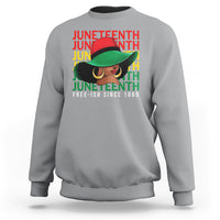 Juneteenth Sweatshirt Freeish Since 1865 Melanin Black Women - Wonder Print Shop