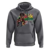 Juneteenth Hoodie Black Queen Nutritional Facts - Wonder Print Shop
