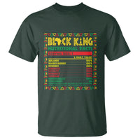 Juneteenth T Shirt Black King Nutritional Facts - Wonder Print Shop