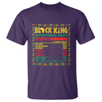 Juneteenth T Shirt Black King Nutritional Facts - Wonder Print Shop