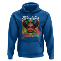 Little Miss Juneteenth Hoodie Cute Melanin Black Girls Kids - Wonder Print Shop