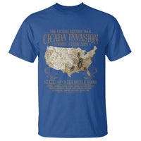 The Cicada Reunion U.S Tour 2024 T Shirt States Of Cicada Double Brood XIII & XIX American Map - Wonder Print Shop