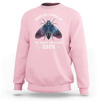 Cicada Lover Sweatshirt Broods XIII & XIX The Year Of The Cicadas 2024 - Wonder Print Shop
