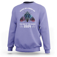 Cicada Lover Sweatshirt Broods XIII & XIX The Year Of The Cicadas 2024 - Wonder Print Shop