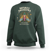 Cicada Lover Sweatshirt Nature's Orchestra Cicadas Concert - Wonder Print Shop