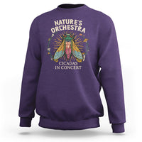 Cicada Lover Sweatshirt Nature's Orchestra Cicadas Concert - Wonder Print Shop