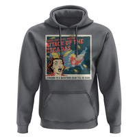 Funny Attack Of The Cicadas U.S Tour 2024 Hoodie - Wonder Print Shop