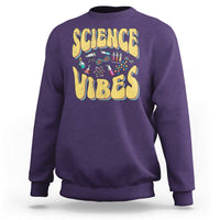 Science Vibes Back To School Retro Groovy Teacher Sweatshirt - Wonder Print Shop