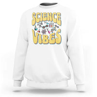 Science Vibes Back To School Retro Groovy Teacher Sweatshirt - Wonder Print Shop