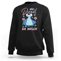 Oktoberfest Sweatshirt Mei Dirndl In Da Wasch German Girls Women - Wonder Print Shop
