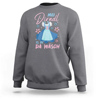 Oktoberfest Sweatshirt Mei Dirndl In Da Wasch German Girls Women - Wonder Print Shop